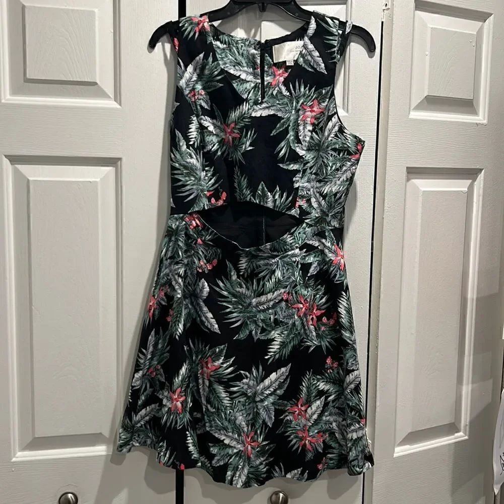 J.O.A Floral Dress, Size Large